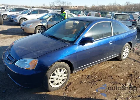 2001 Honda Civic Ex from USA, damaged, VIN 1HGEM22901L108119